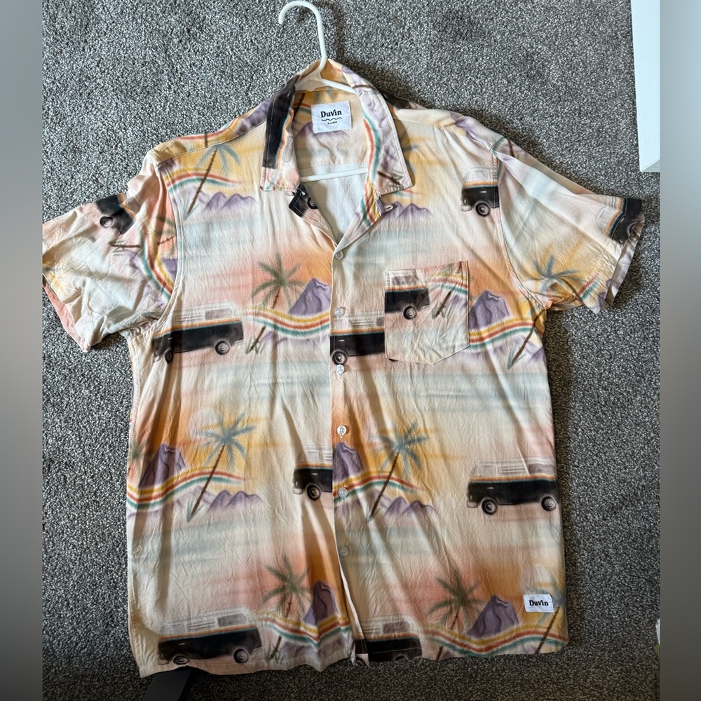 Deva Men's Casual Button Down Shirt - Multicolor